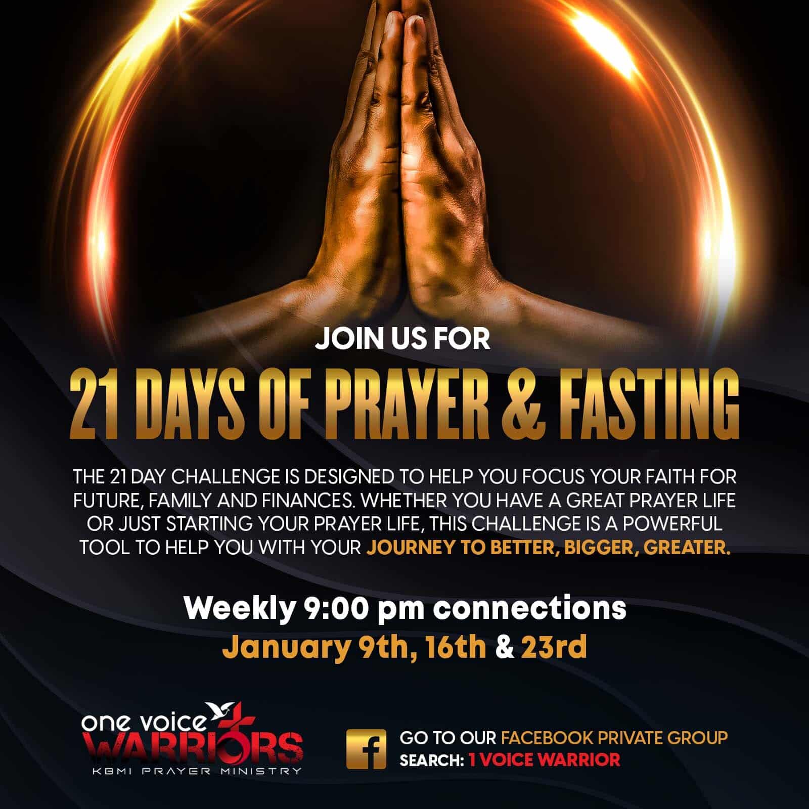 21 Days of Prayer - social